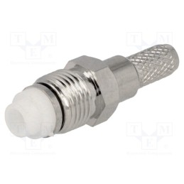 10 pcs : - Plug, FME, female, straight, RG58, crimped, for cable