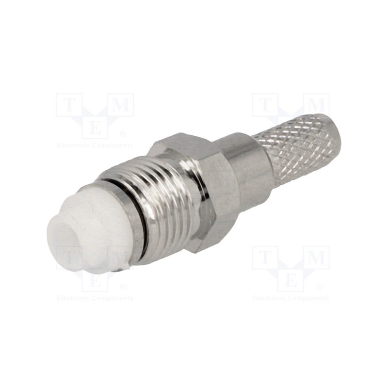 10 pcs : - Plug, FME, female, straight, RG58, crimped, for cable
