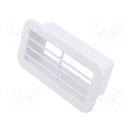 10 pcs : 007-1511 - Guard, ABS, 110x55mm, snap fastener, white, Body dim: 127x71x39mm