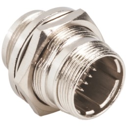 1 pcs - Hirose Circular Connector, 20 Contacts, Panel Mount, Miniature Connector, Socket, Female, IP67, IP68, HR22 Series