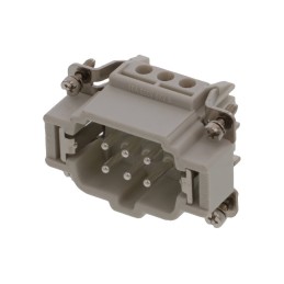 1 pcs - Molex Heavy Duty Power Connector Module, 16A, Male, 93601 Series, 6 Contacts