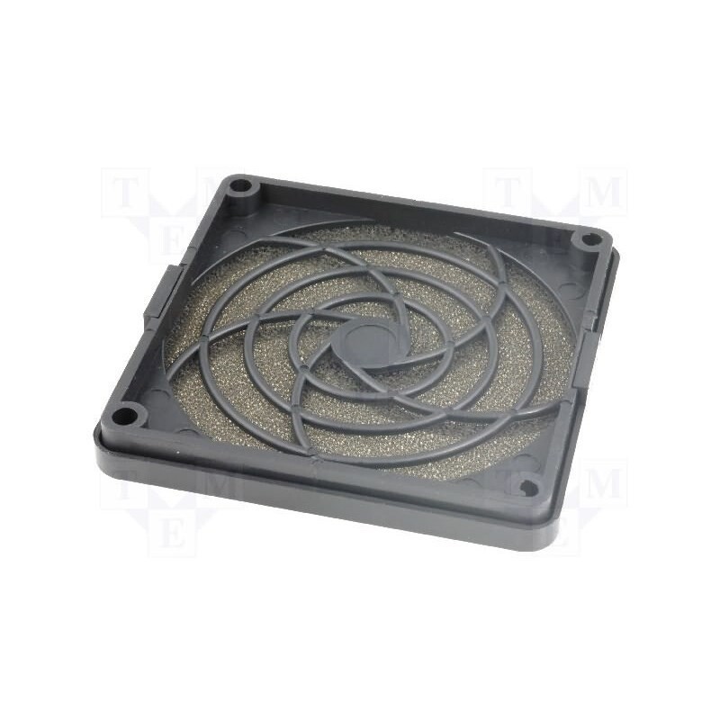 10 pcs : - Guard, plastic, 80x80mm, snap fastener,screw, with filter, 45ppi