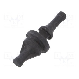 10 pcs : LZ 550 - Fastener for fans and protections, Ømount.hole: 6.5mm, black