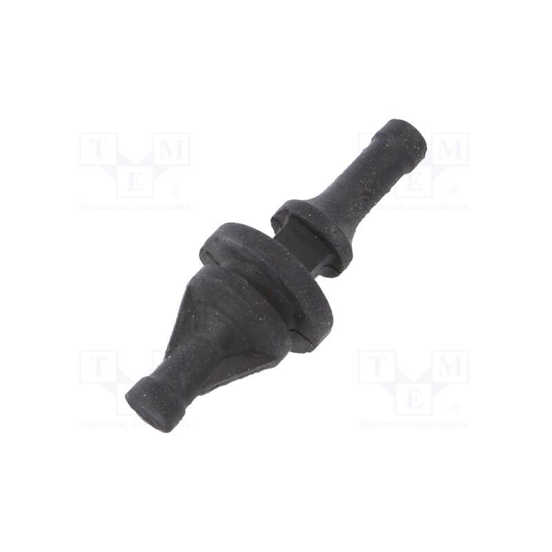 10 pcs : LZ 550 - Fastener for fans and protections, Ømount.hole: 6.5mm, black