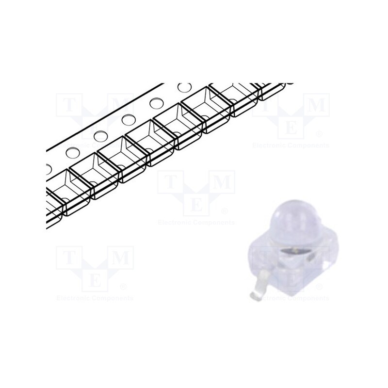 10 pcs : TSMF1020 - IR transmitter, 890nm, transparent, 35mW, 17°, SMD, 100mA, 1.3÷1.5V