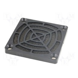 10 pcs : - Guard, plastic, 60x60mm, snap fastener,screw, with filter, 45ppi