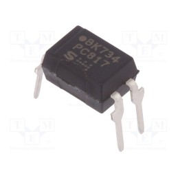 10 pcs : PC817X2NSZ1B - Optocoupler, THT, Ch: 1, OUT: transistor, Uinsul: 5kV, Uce: 80V, DIP4
