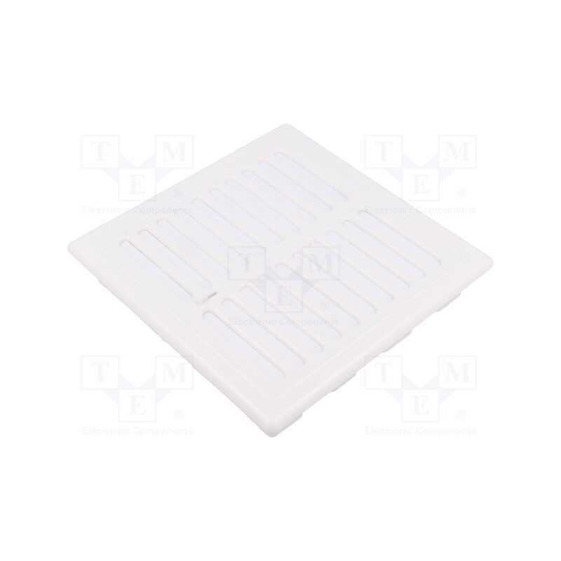 10 pcs : 007-1568 - Guard, PP, 140x140mm, snap fastener, white, Body dim: 156x156x27mm