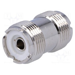 10 pcs : - Coupler, UHF female,both sides, straight