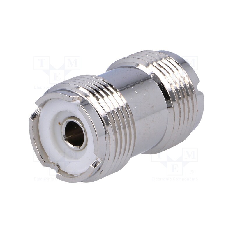 10 pcs : - Coupler, UHF female,both sides, straight