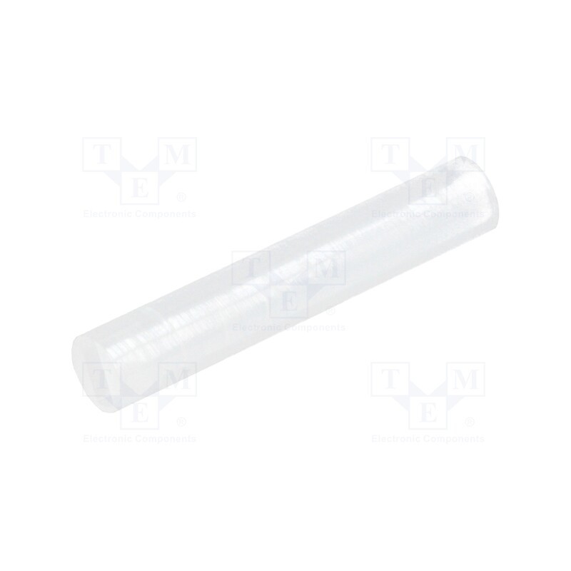 50 pcs : FIX-LEDS-22.5 - Spacer sleeve, LED, Øout: 4mm, ØLED: 3mm, L: 22.5mm, natural, UL94V-2
