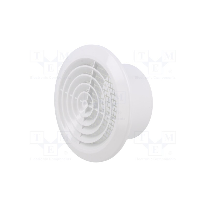 10 pcs : 007-0426 - Guard, ABS, Ø100mm, snap fastener, white, Body dim: Ø144x68mm