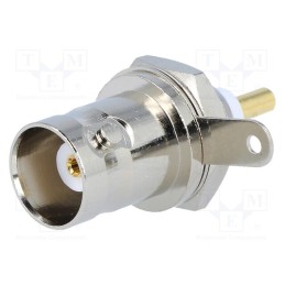 10 pcs : - Socket, BNC, female, soldering, for panel mounting