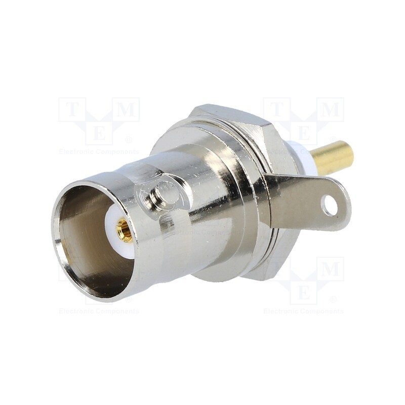 10 pcs : - Socket, BNC, female, soldering, for panel mounting