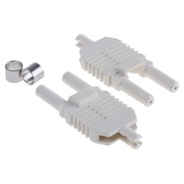 2 pcs - Broadcom, HFBR, POF Duplex Fibre Optic Connector 1mm Fibre Size