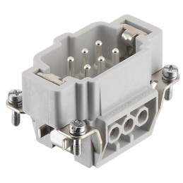 1 pcs - RS PRO Heavy Duty Power Connector Insert, 16A, Male, 6 Contacts