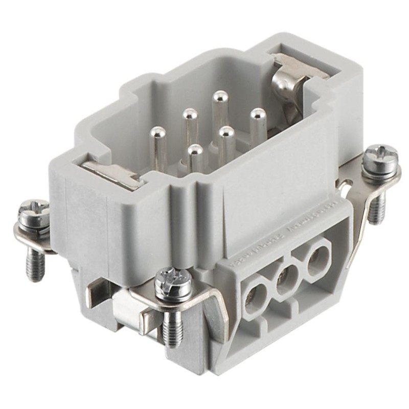 1 pcs - RS PRO Heavy Duty Power Connector Insert, 16A, Male, 6 Contacts