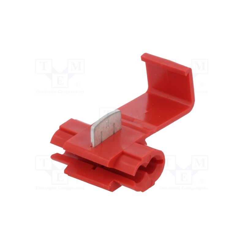 50 pcs : ST-100/R - Quick splice, IDC, 0.5÷1.5mm2, for cable, red, Variant: splitter