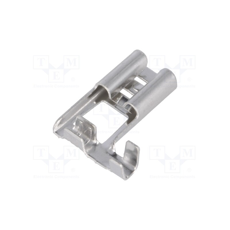 50 pcs : ST-115/2 - Terminal: flat, 6.3mm, 0.8mm, female, 0.5÷1mm2, crimped, for cable