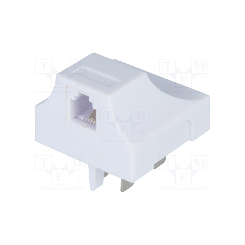 10 pcs : - Adapter, RJ11 socket,WT4 plug, angled 90°