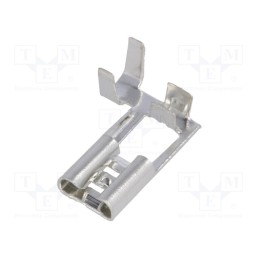 50 pcs : ST-115/3 - Terminal: flat, 6.3mm, 0.8mm, female, 1.5÷2.5mm2, crimped, tinned