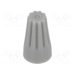 50 pcs : ST-130/G - Quick splice, 22AWG÷14AWG, screwed, grey, max.105°C, quick splice