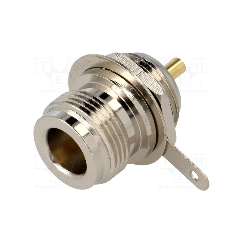 10 pcs : - Socket, N, female, straight, soldering, for panel mounting