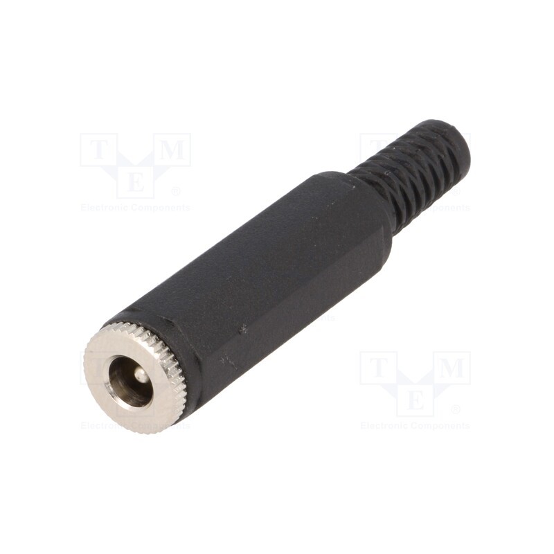 10 pcs : - Plug, DC supply, male, 5.5/2.1mm, 5.5mm, 2.1mm, straight