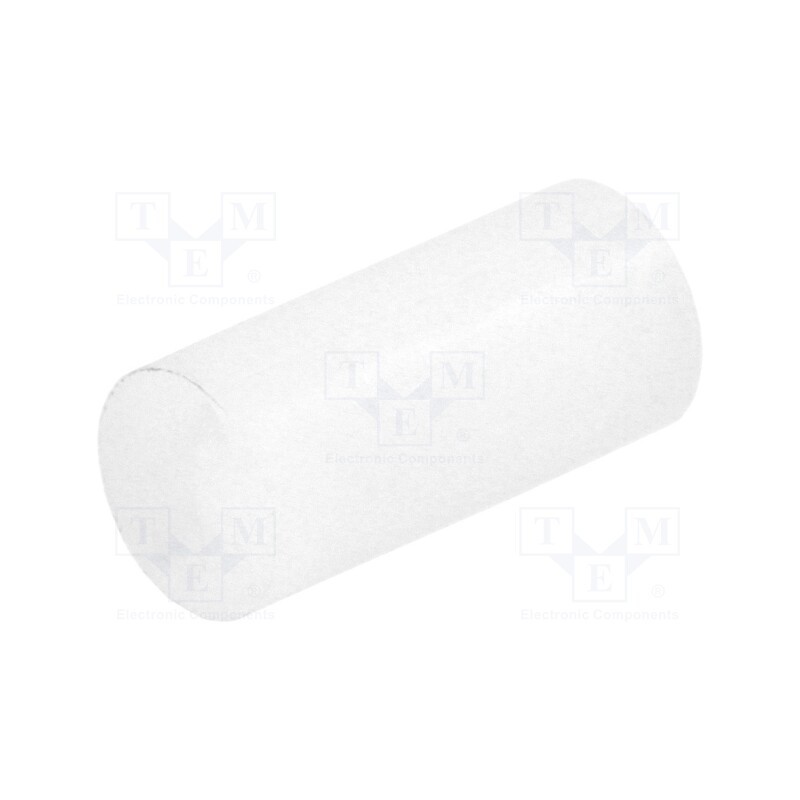 100 pcs : FIX-LED-10.5 - Spacer sleeve, LED, Øout: 5mm, ØLED: 5mm, L: 10.5mm, natural, UL94V-2