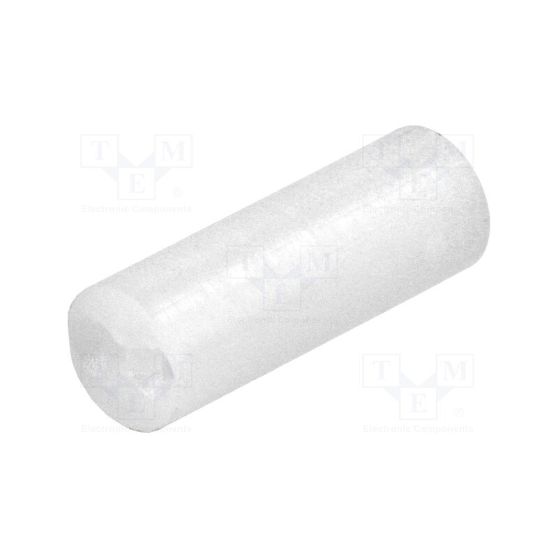 100 pcs : FIX-LED-14 - Spacer sleeve, LED, Øout: 5mm, ØLED: 5mm, L: 14mm, natural, UL94V-2