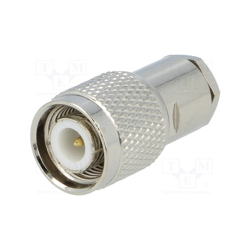 10 pcs : - Plug, TNC, male, straight, RG58, screw terminal, for cable