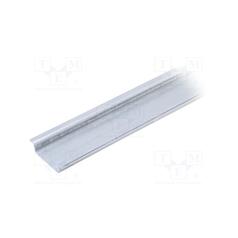 10 pcs : - DIN rail, TS35, L: 1m, zinc-plated steel, Profile ht: 7.5mm