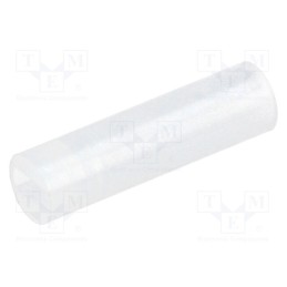 100 pcs : FIX-LEDS-14.5 - Spacer sleeve, LED, Øout: 4mm, ØLED: 3mm, L: 14.5mm, natural, UL94V-2