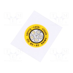 10 pcs : CC-060/082 - Temperature indicator, 60°C,66°C,71°C,77°C,82°C, °C, Ø14mm