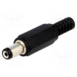 10 pcs : - Plug, DC supply, female, 5.5/1.7mm, 5.5mm, 1.7mm, for cable, 10mm