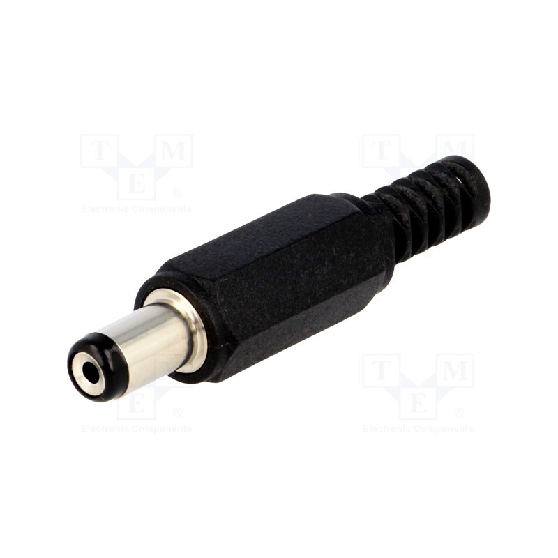 10 pcs : - Plug, DC supply, female, 5.5/1.7mm, 5.5mm, 1.7mm, for cable, 10mm