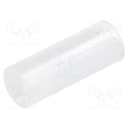 100 pcs : FIX-LEDS-10.5 - Spacer sleeve, LED, Øout: 4mm, ØLED: 3mm, L: 10.5mm, natural, UL94V-2