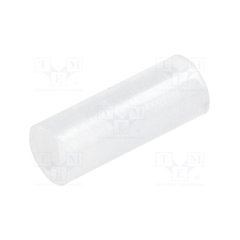100 pcs : FIX-LEDS-10.5 - Spacer sleeve, LED, Øout: 4mm, ØLED: 3mm, L: 10.5mm, natural, UL94V-2