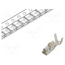100 pcs : SXA-001T-P0.6 - Contact, female, phosphor bronze, tinned, 0.08÷0.33mm2, XA, 3A