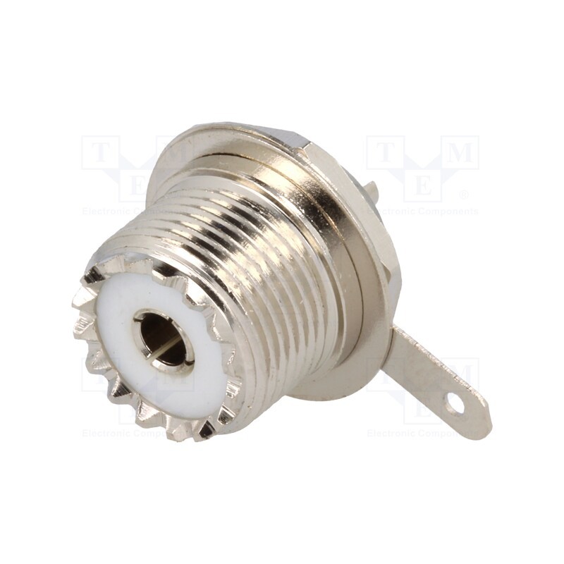 10 pcs : - Socket, UHF (SO-239), female, straight, soldering