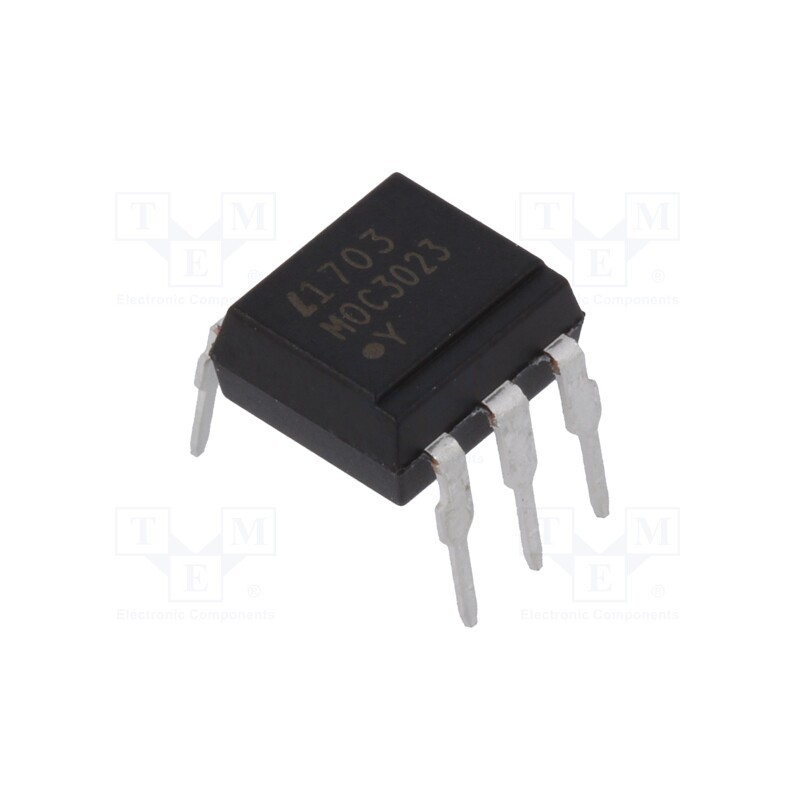10 pcs : MOC3023 - Optotriac, 5kV, Uout: 400V, without zero voltage crossing driver