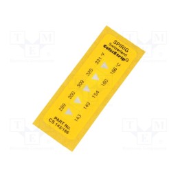 10 pcs : CS-143/166 - Temperature indicator, 143°C,149°C,154°C,160°C,166°C, °C,°F