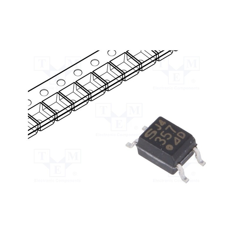 10 pcs : PC357N4J000F - Optocoupler, SMD, Ch: 1, OUT: transistor, Uinsul: 3.75kV, Uce: 80V