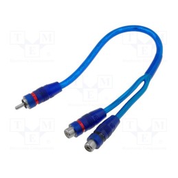 10 pcs : - Cable, RCA socket x2,RCA plug