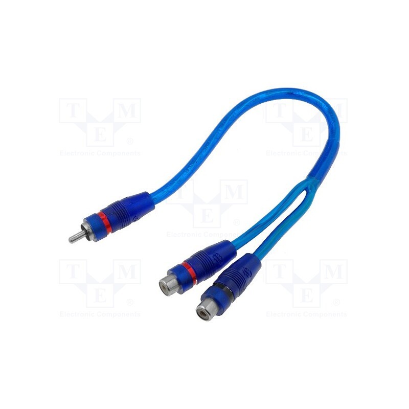 10 pcs : - Cable, RCA socket x2,RCA plug