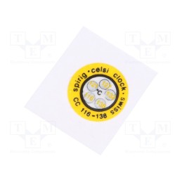10 pcs : CC-116/138 - Temperature indicator, 116°C,121°C,127°C,132°C,138°C, °C, Ø14mm