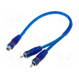 10 pcs : - Cable, RCA socket,RCA plug x2