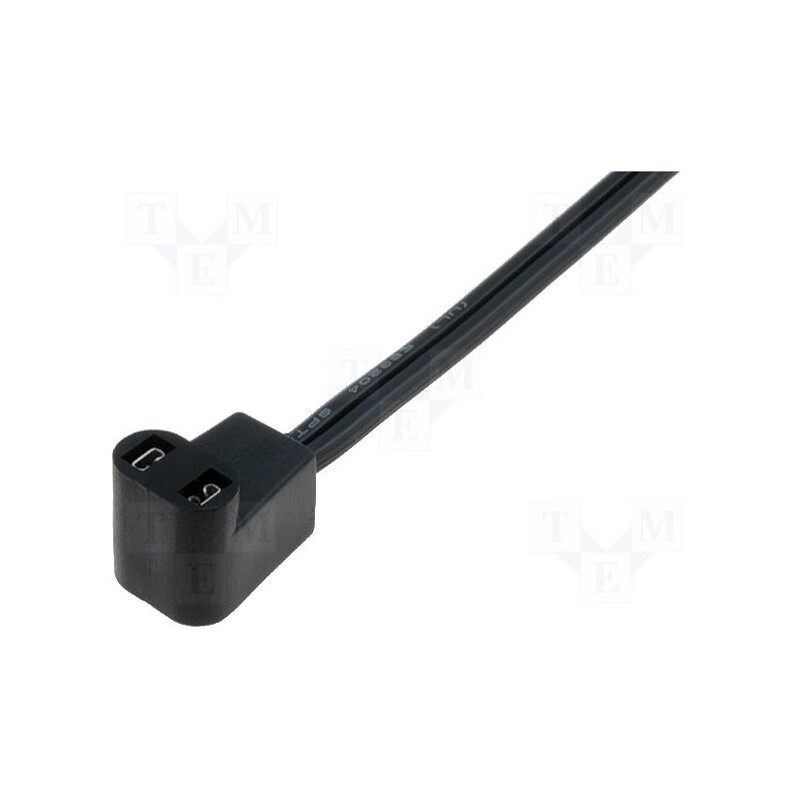 10 pcs : C2-10 - Wire: for fan supplying, Plug: angled 90°, 1m