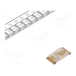 10 pcs : KPG-1608ZGC - LED, SMD, 0603, green, 300÷450mcd, 1.6x0.8x0.25mm, 130°, 3.3÷4.1V