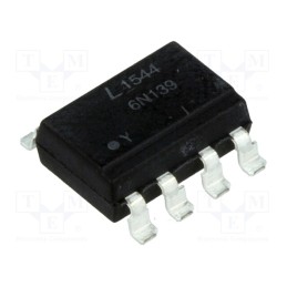 10 pcs : 6N139S-TA1-L - Optocoupler, SMD, Ch: 1, OUT: Darlington, Uinsul: 2.5kV, Gull wing 8